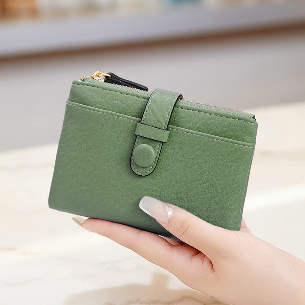 9813 Wallets Leather Wallets Rfid Small Wallet Billfolds ,Trifold Mini View 6
